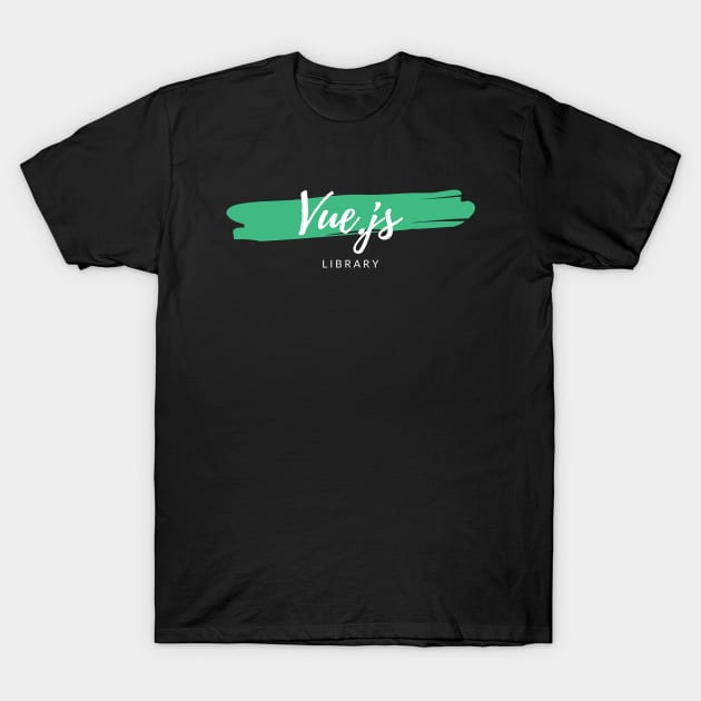 Vue.js Library Paint Smear T-Shirt by codewearIO